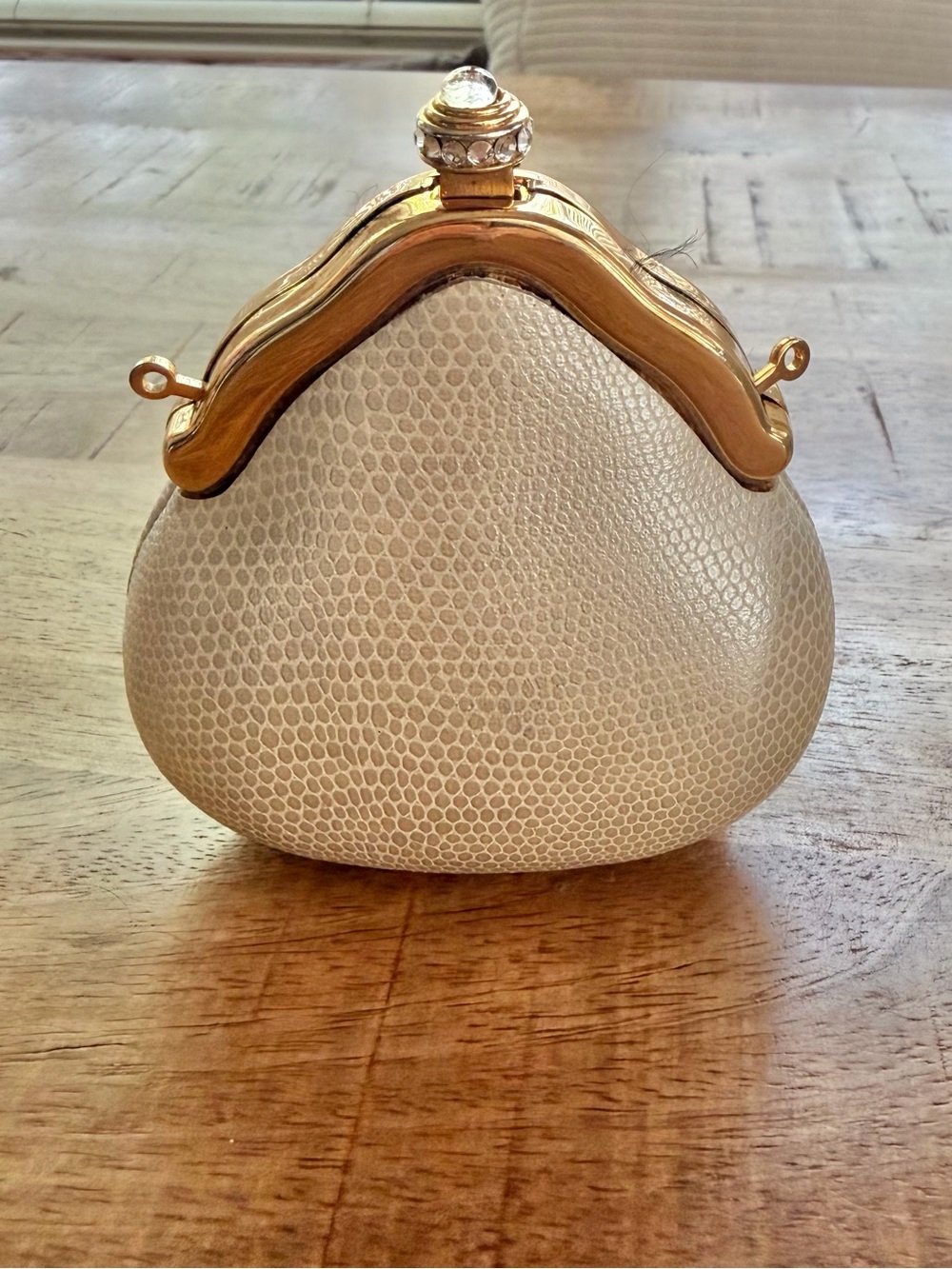 Vintage Mini Purse Clutch Unbranded Pearl Color